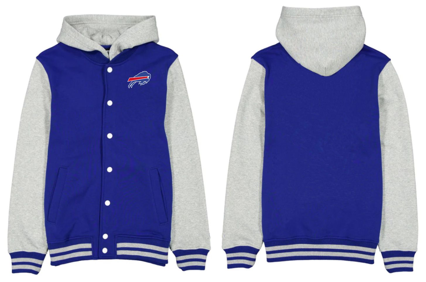 Men 2026 NFL Buffalo Bills  jacket hoodie Blue 01